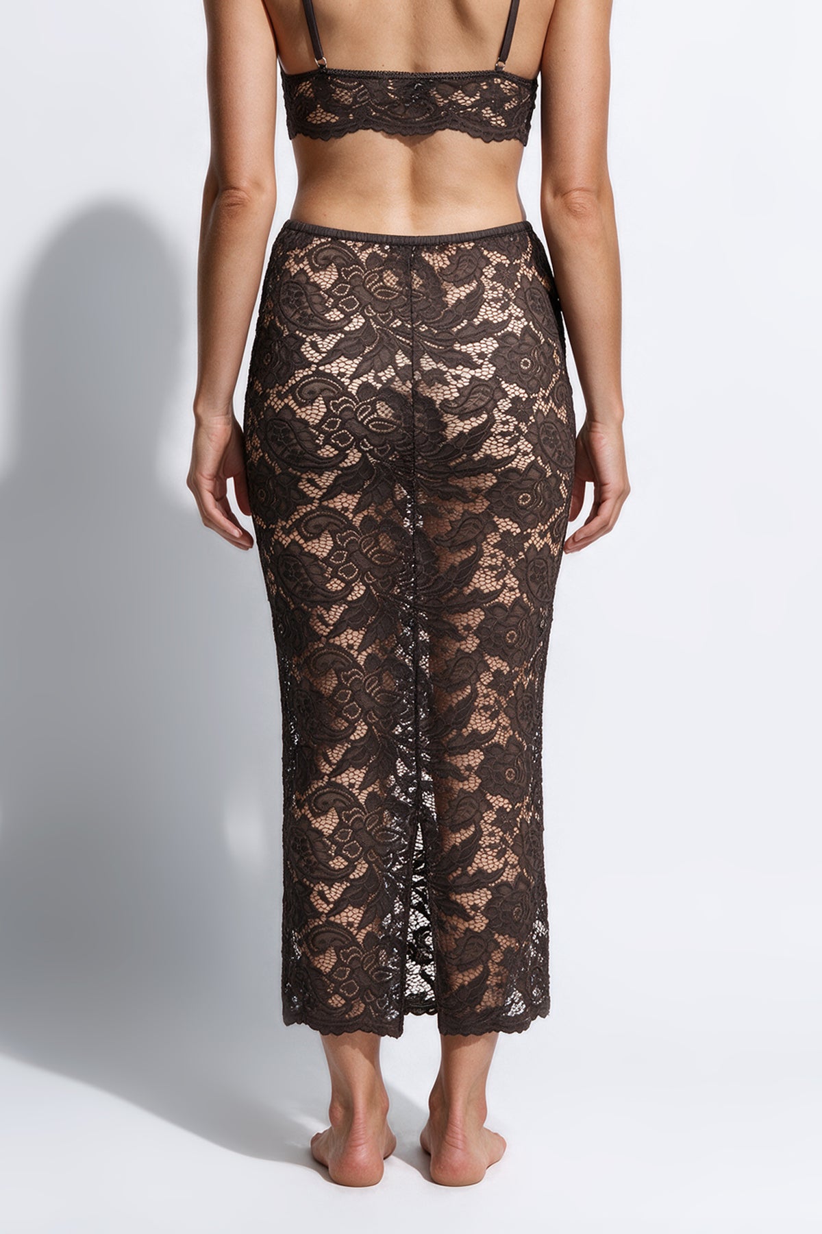 The Olivia Skirt by Ginia in Brown 