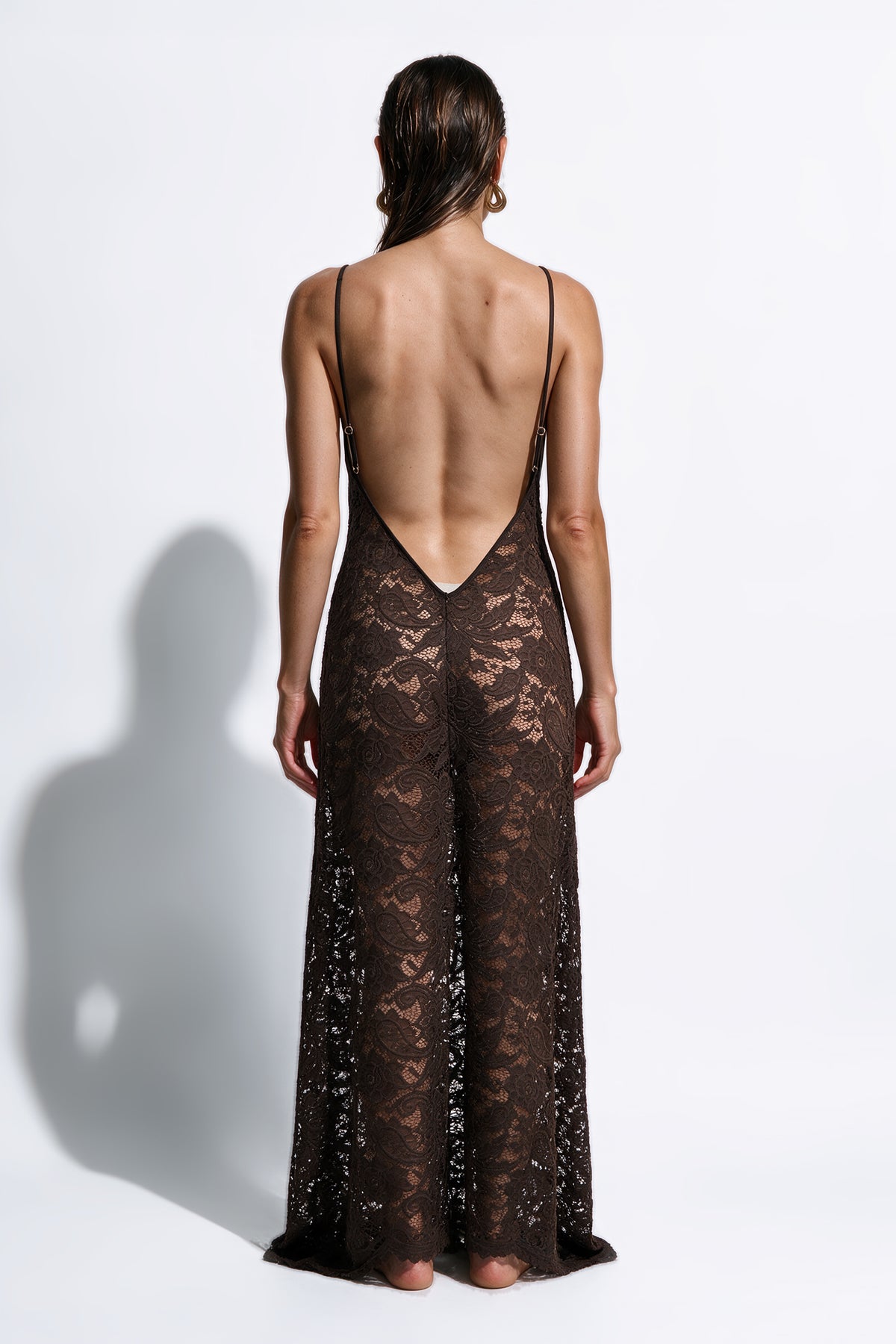 The Mila Maxi Dress by Ginia in Brown 