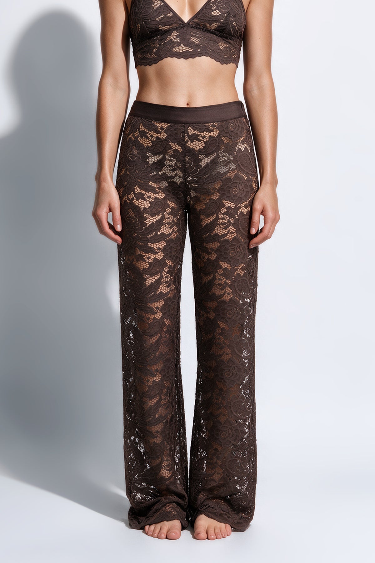 The Olivia Pant by Ginia in Brown 