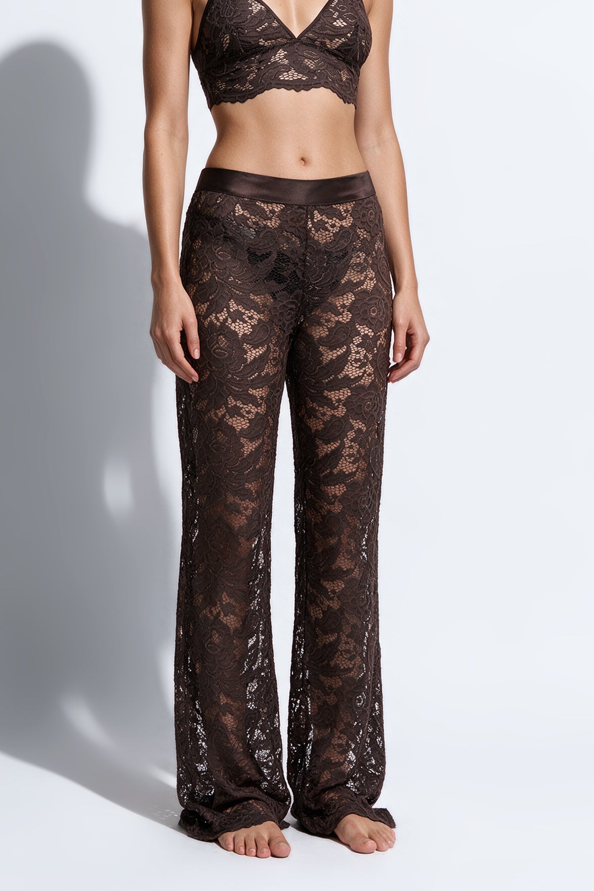 The Olivia Pant by Ginia in Brown 