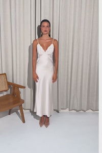 The Isabelle Slip by Ginia in Bone