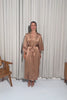 The Gigi Long Robe by Ginia in Mocha Mousse