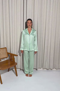 The Fine Finishes Pyjama by Ginia in Matcha