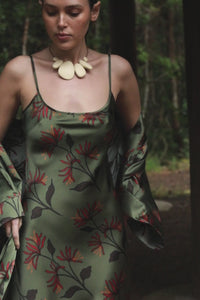 The Aria Robe By GINIA In Australiana Print 