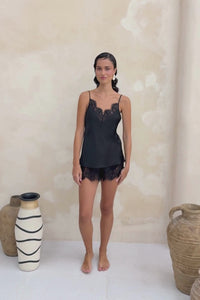 The Iris Short & Cami By GINIA In Black