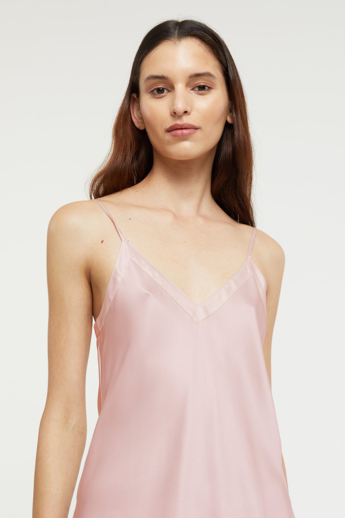 100% Silk Cami in Bridal Rose | GINIA