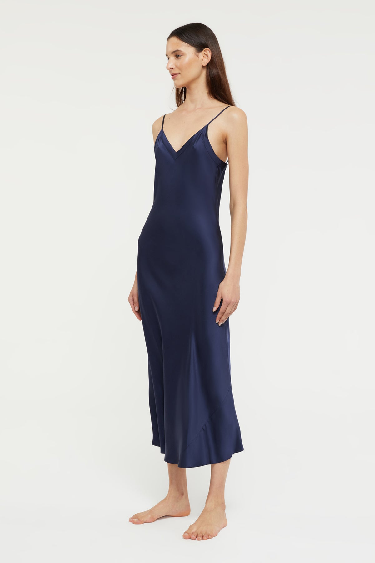 100% Silk Slip - Midnight Navy | GINIA Sleep