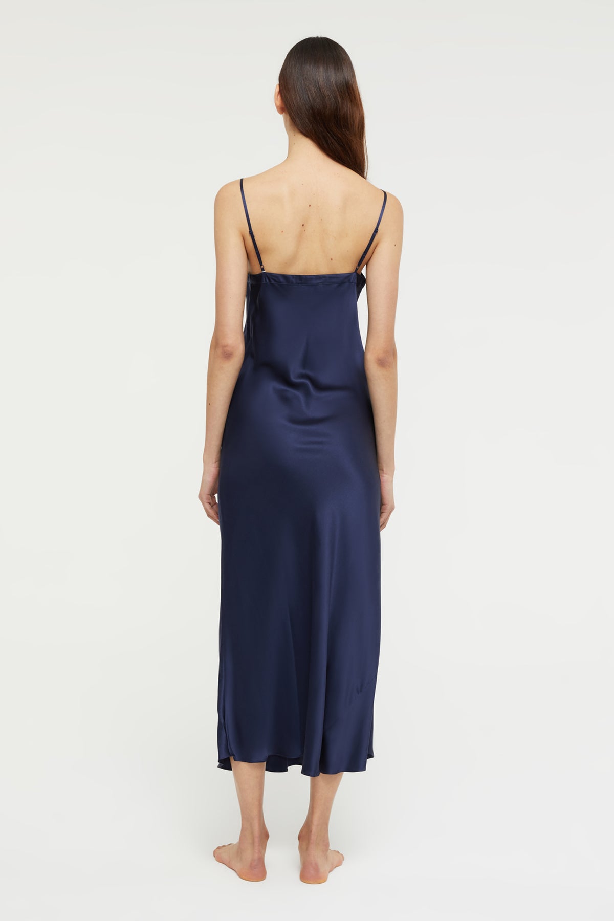 100% Silk Slip - Midnight Navy | GINIA Sleep