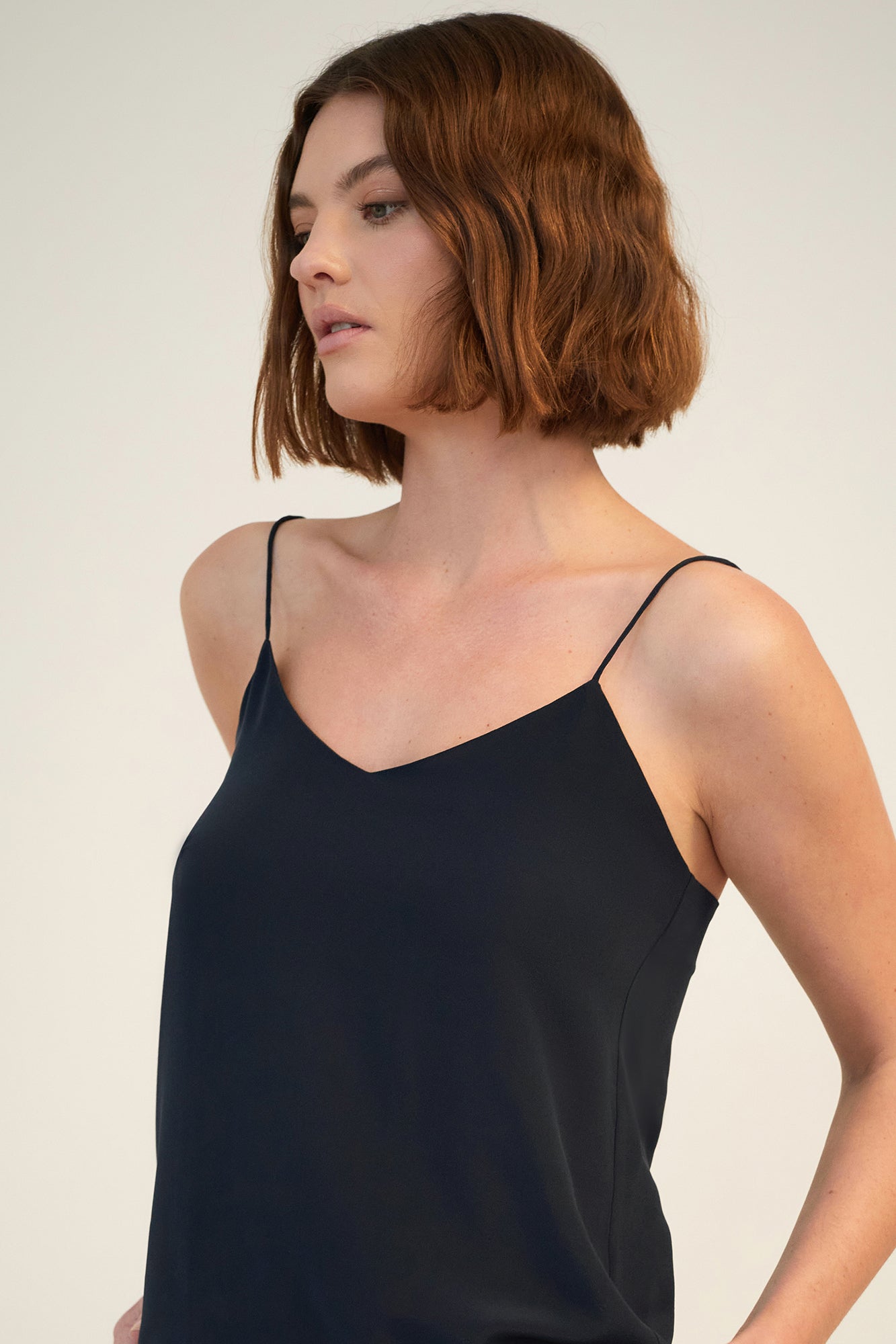 GINIA Silk Eva Cami French Navy